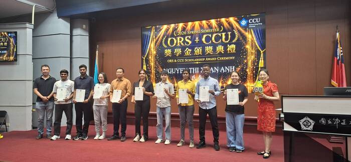 國際處舉辦雙頒獎典禮　表揚國際學生卓越表現與華語學習成果