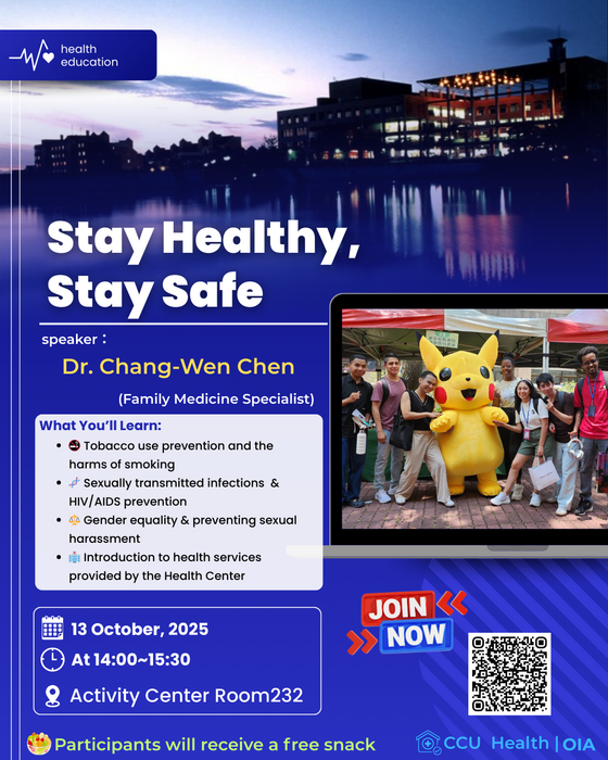 Stay Healthy, Stay Safe